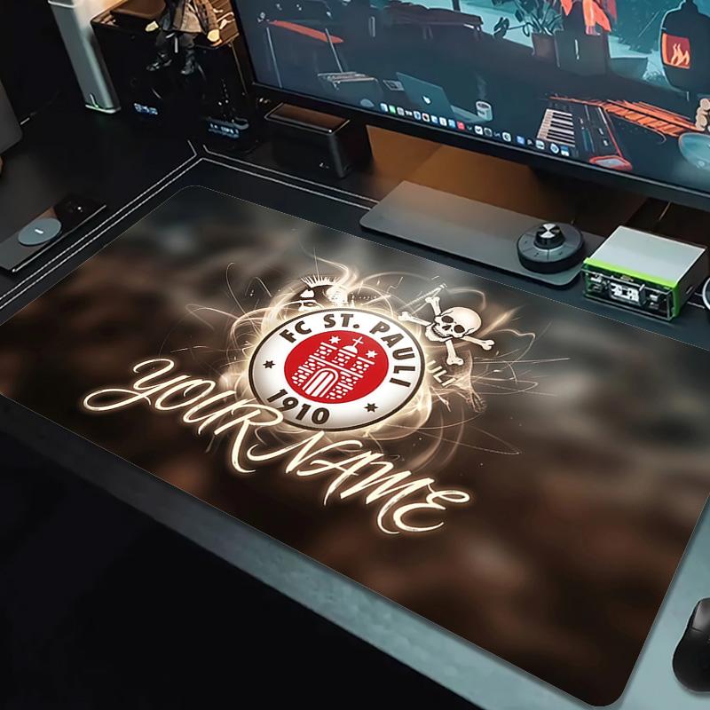 FC St. Pauli Print  Cushion Non-slip Laptop Tablet Big Mousepad XXL Mat Mini PC Playmat With Lock edge