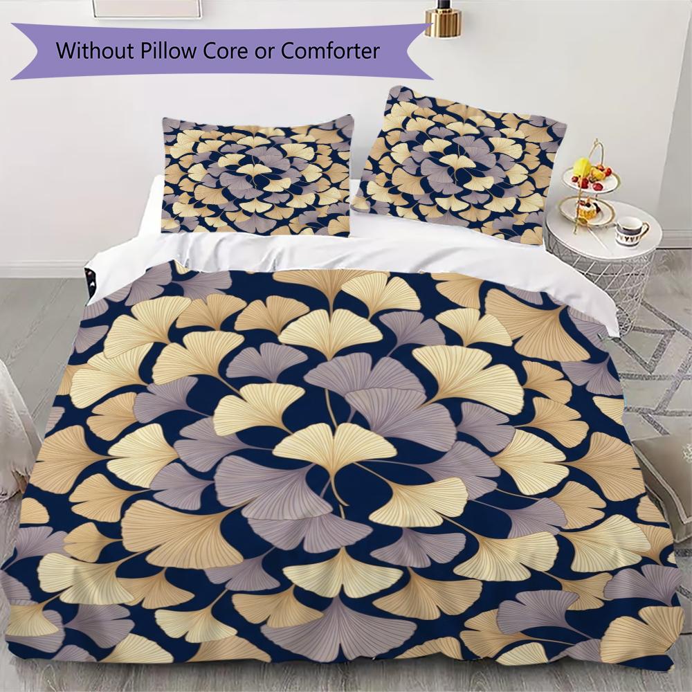 

Leaf Pattern Bedding uilt Set uilt Cover Pillowcase Home Decoration Birthday Gift (1 * duvet cover + 2 * pillowcase without core)62 135x200cm
