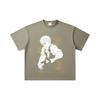 260 GSM Double Yarn 32 Count 100% Cotton Demon Slayer V13 Sanemi Print Unisex Heavy Cotton T Shirt