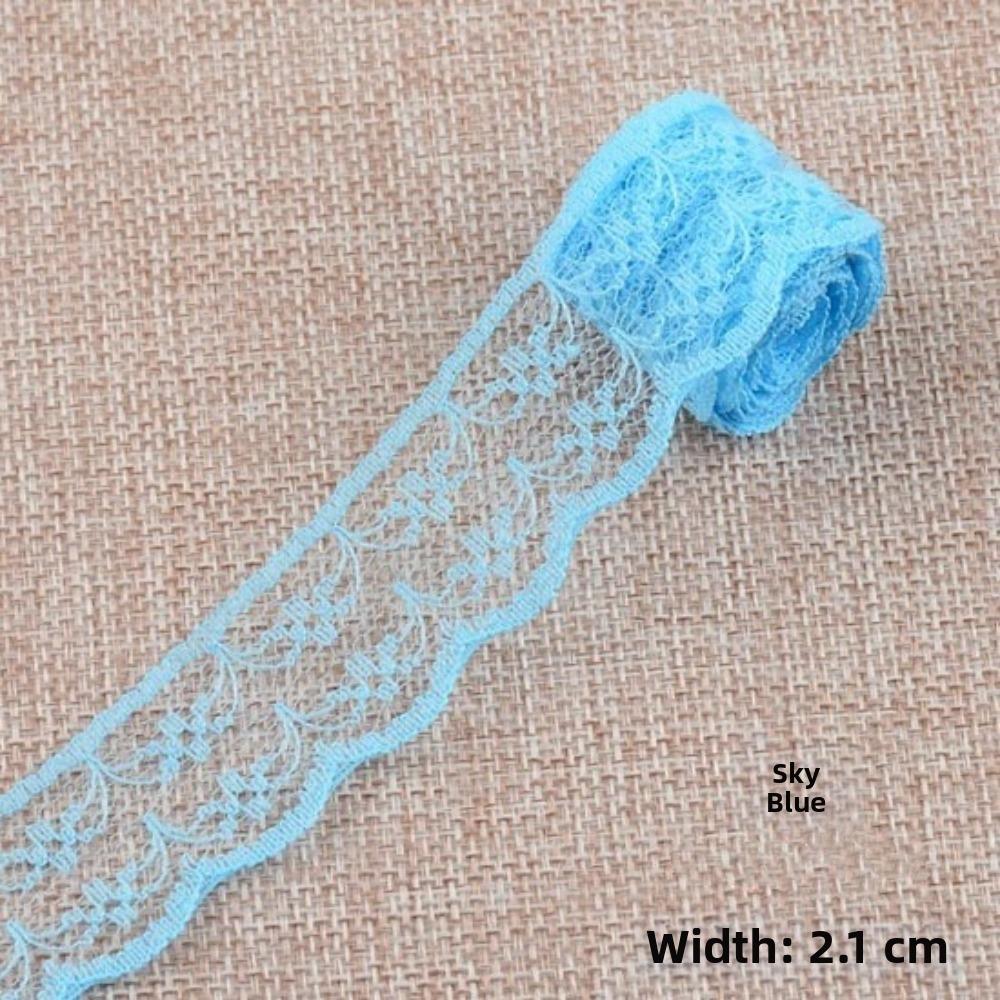 

Non-Stretch Lace Tape 21mm Width Woven Cotton Lace New Unilateral Lace Trim Craft Decoration 10m