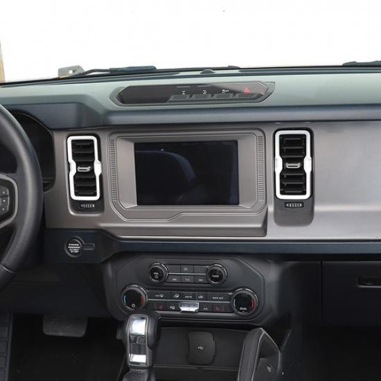 Air Conditioner Outlet Vent Trim Decoration Cover Trim For Ford Bronco 21+ White