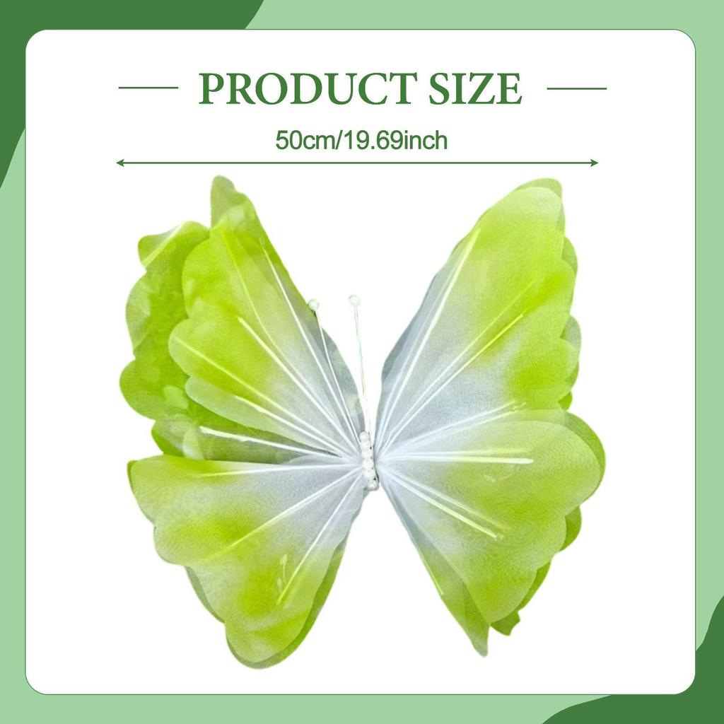 Giant Artificial Butterfly Decoration, Wedding Party Bedroom Wall Versatile Cute Crafts Marriage Decor ,Props Ornament