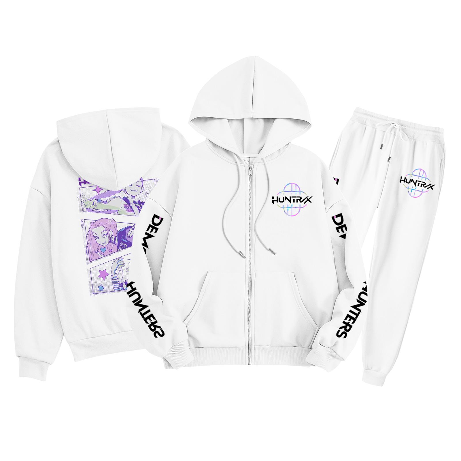 

Children s Fashion Long Sleeve Zipper Hooded Sweatshirt Sweatpants Solid Color Pocket Sweatshirt Set 160