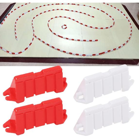 120Pcs RC Car Racing Track Drift Runway, Drift Cars RC Barrier, RC Drifting Race Track Barrier, Drift Field Fence for Remote Control Cars Drifting