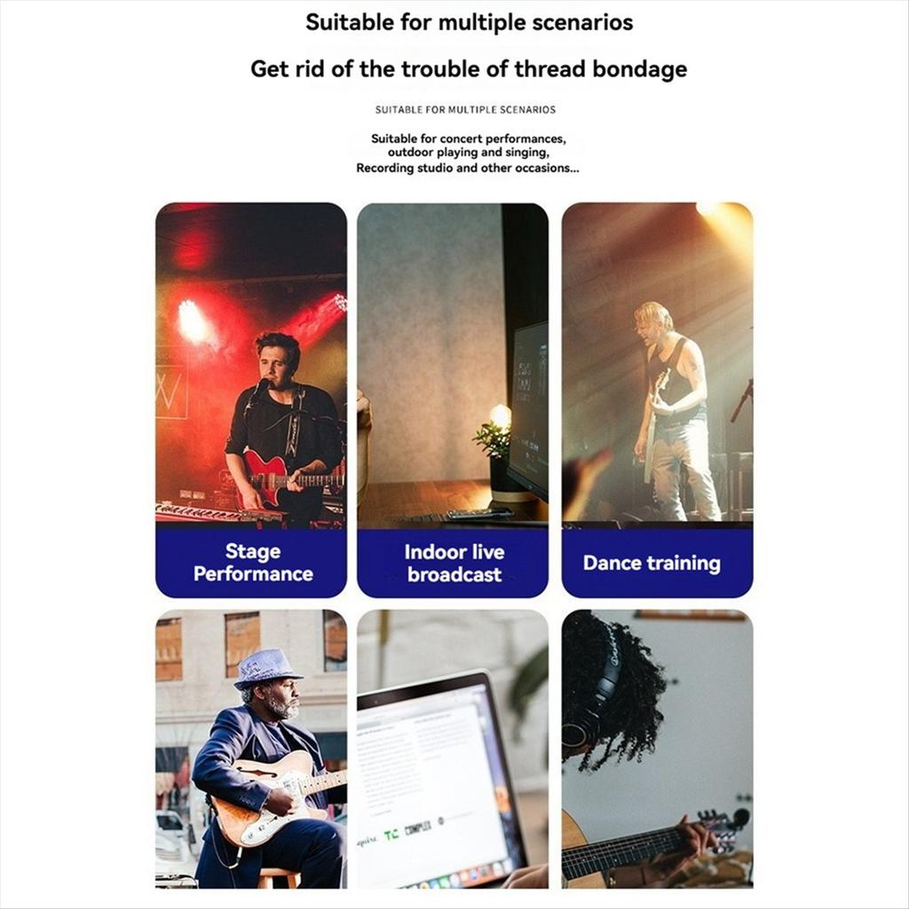 UHF Wireless Microphone Converter XLR Rechargeable Transmitter & Receiver Microphone for 0V Dynamic Microphones