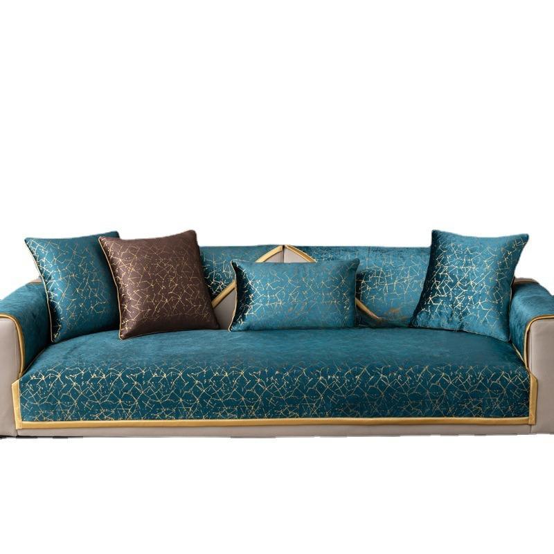Chenille Sofa Cushion Four Seasons Universal Simple Modern Nordic Light Luxury Style Cover Back Towel Cover Cloth Non-Slip Cushion