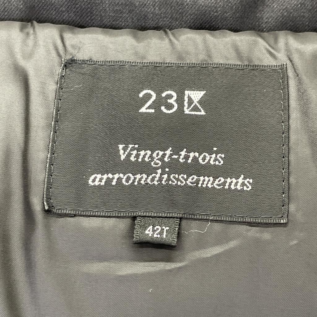 NIJYUSANKU 2013 Black Polyester X Rayon Long Down Coat Coat 42T blackUsed