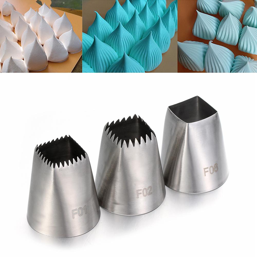 Cupcake Stainless Steel Pastry Tips Icing Piping Nozzles Baking Mold Flower Nozzle Ice Cream Tool