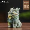Sand Rock Fortunate Table Decoration God of Wealth Office Desktop Ornament Pure Handmade National Tide Lovely Decoration Kylin
