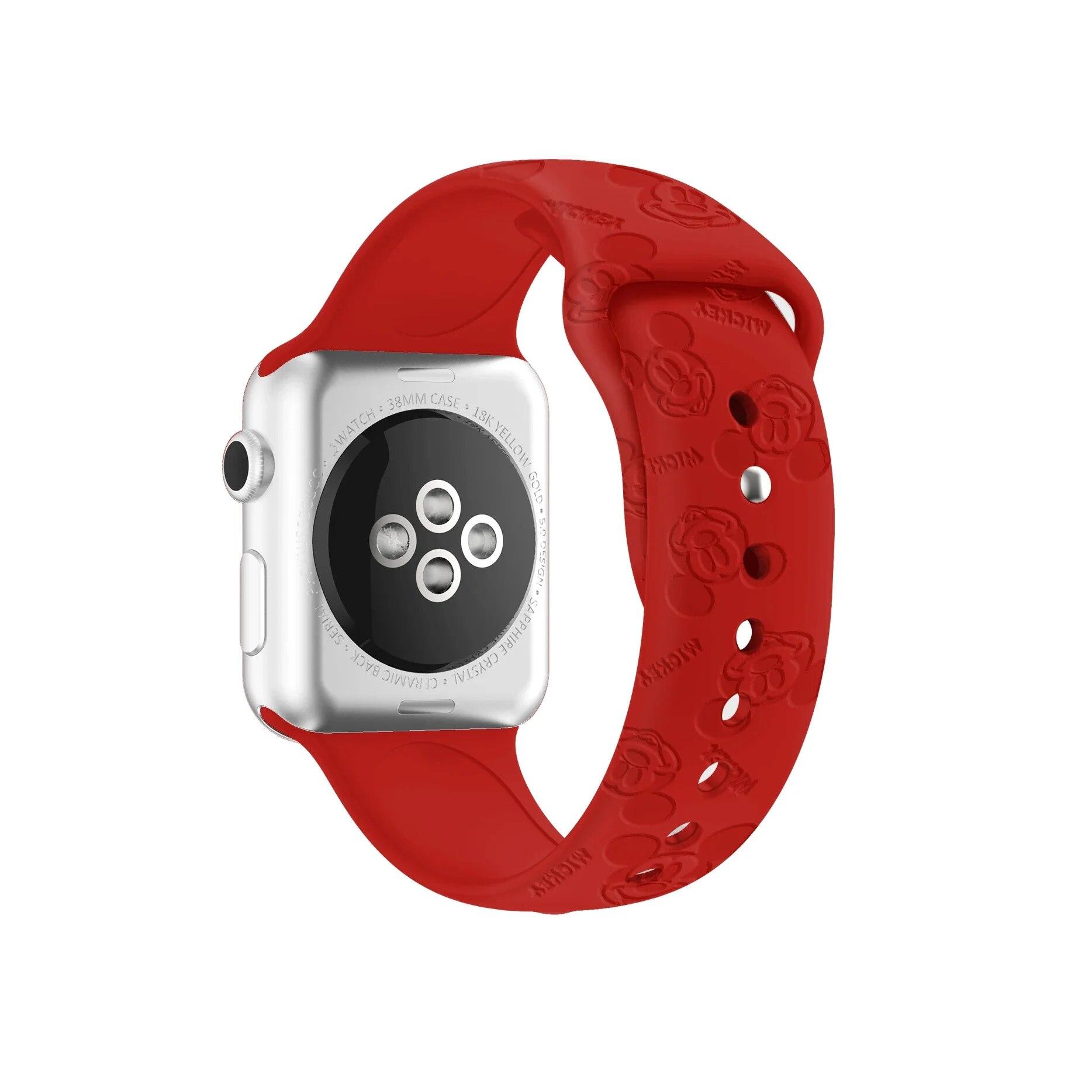 

Силиконовый ремешок с гравировкой для Apple Watch Series 9, 41 мм, 45 Ultra, 2, 49 мм, женский ремешок для iWatch 8, 7, 4, 5, 6 se, 42 мм, 44 мм, 38 мм, 40 мм, браслет 40mm