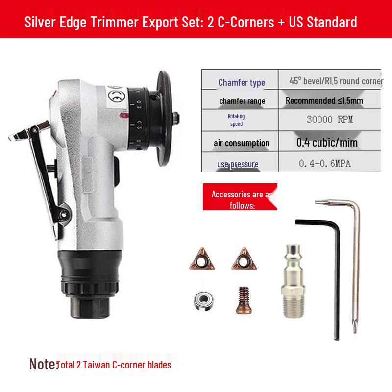 Handheld 45° Pneumatic Chamfering Machine for Metal Deburring