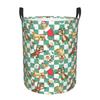 Kawaii Chip 'n' Dale Anime Laundry Basket Collapsible Cartoon Clothing Hamper Toys Organizer Storage Bins