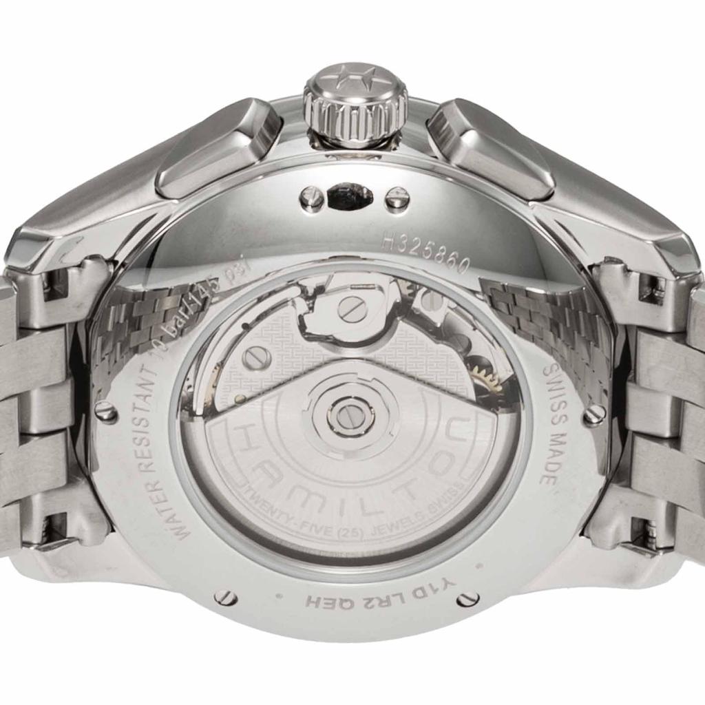 Watch Jazzmaster Jazzmaster Auto Chrono White Dial Stainless Steel Sapphire Glass Automatic 42MM Swiss Brand Watch H32586111 Silver [Hamilton] Men's