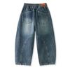 ASK JUNIOR Boys' Retro Distressed Curved Leg Denim Pants