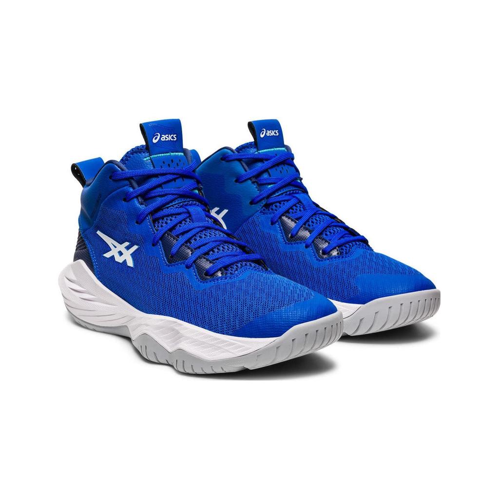 Asics Nova Surge 1 Cushioning Mid Top Children's Basketball Shoes Blue Teenagers 1064A014401