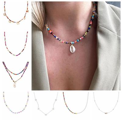 Moda Estilo Simples Personalizado Elegante Pingente Colar Corrente Invisível Suéter Corrente