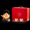 Chinese Style Glass Tea Set with Prosperity Design