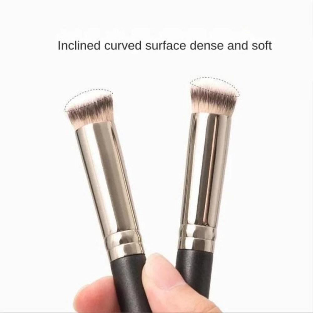 Make-up-Pinsel Foundation Concealer abgewinkelt nahtlose Abdeckung synthetische dunkle Kreis flüssige Creme Cosmeti, keine