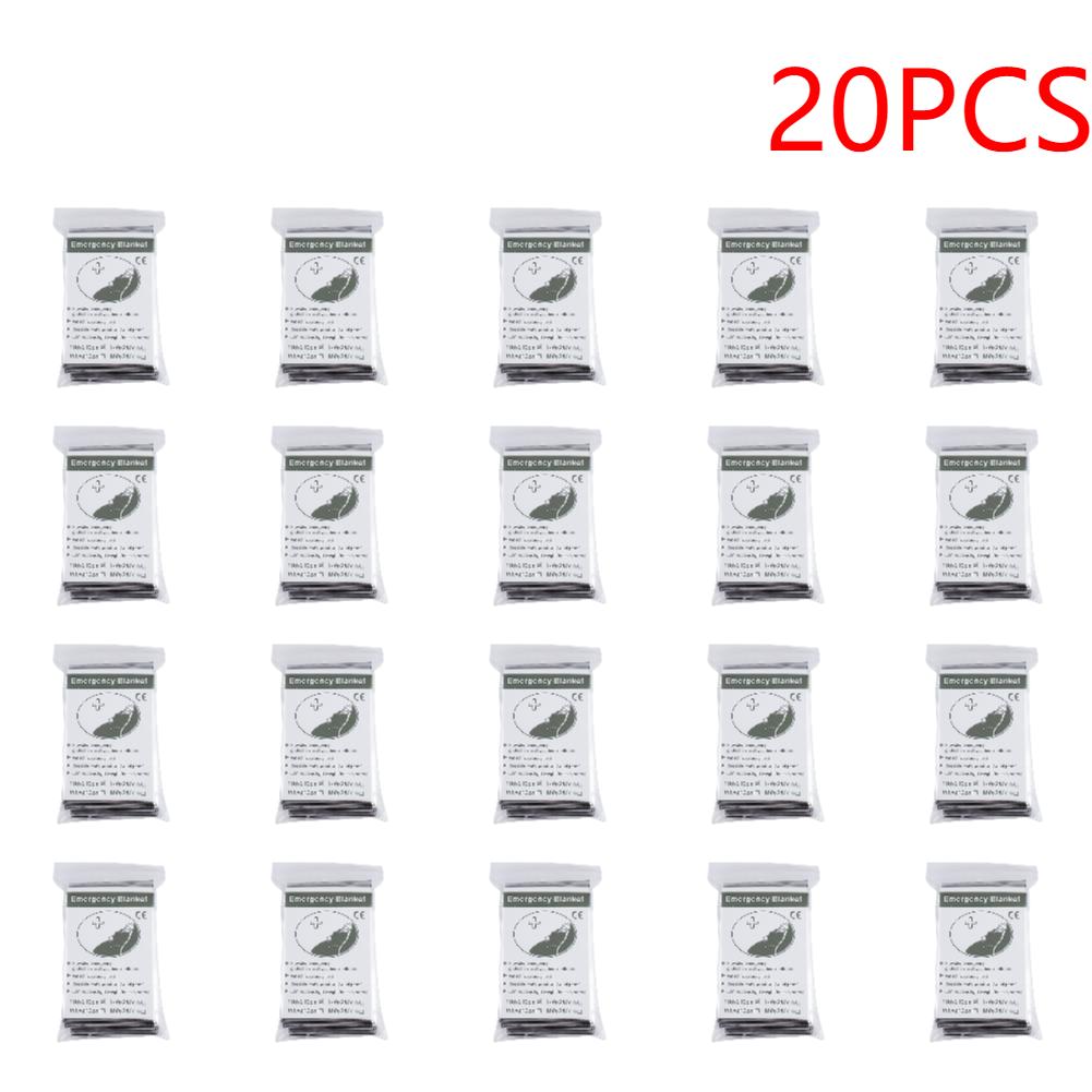 5-30PCS Emergency Blanket Outdoor Survive First Aid Rescue Kit Windproof Waterproof Foil Thermal Blanket for Camping