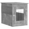 vidaXL Dog Crate Furniture Concrete Gray 55x75x65 Cm