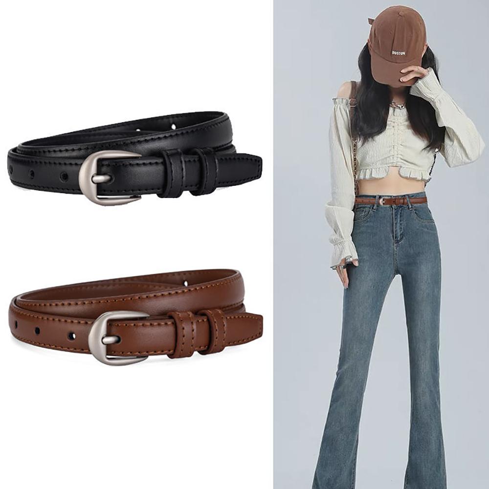 Trendy Women's Belt High Quality Fashionable Women's Pin Buckle Waist Jeans Belt Simple Women's Clothing Accessories