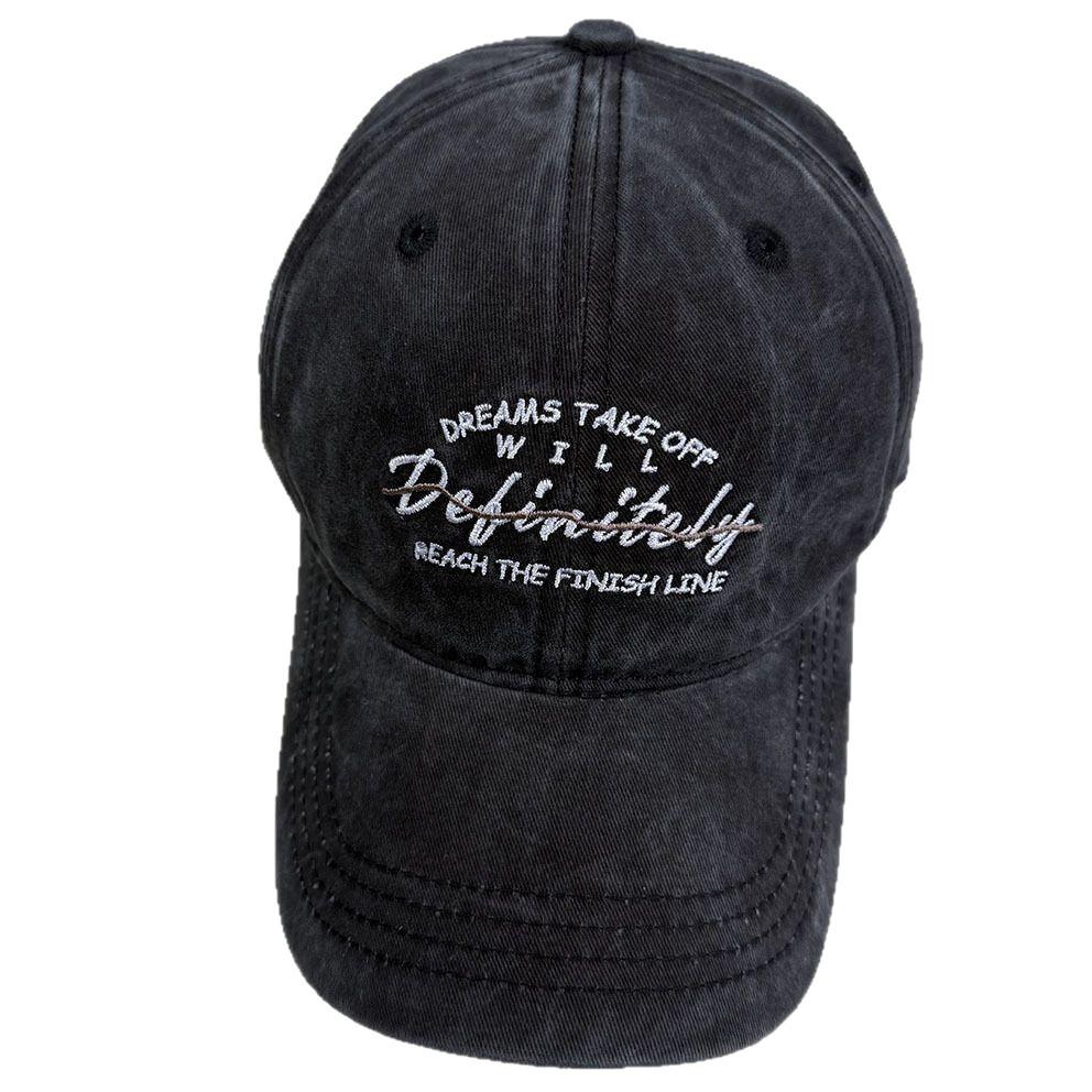 Baseball Cap Cotton Embroidered Letters With Sunshade For Casual Outdoor Wear