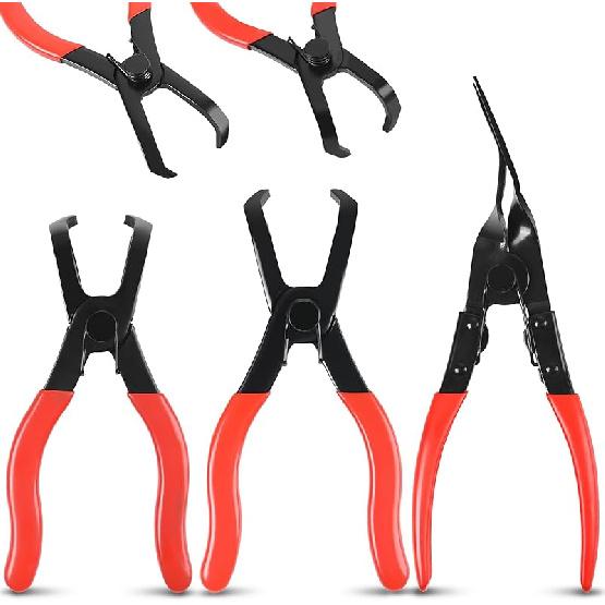 TOOLEAGUE 3Pcs Body Clip Pliers Set, 30 Degree And 80 Degree Push Pin Pliers,Panel Removal Plier, Automobile Upholstery Trim Clip Removal Tool 3Pcs