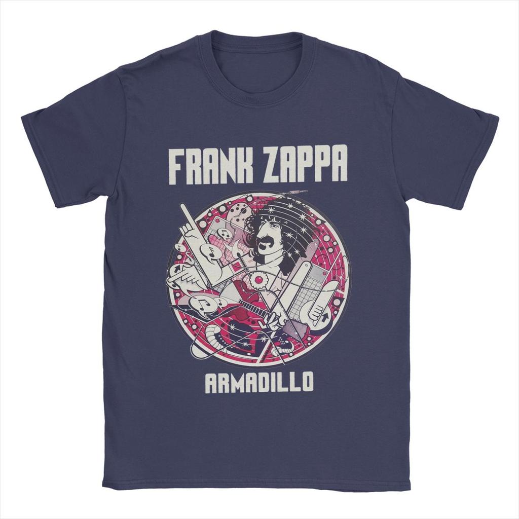 Frank Zappa T Shirts Men's Cotton Funny T-Shirt Crewneck Tees Short Sleeve Clothes Birthday Present