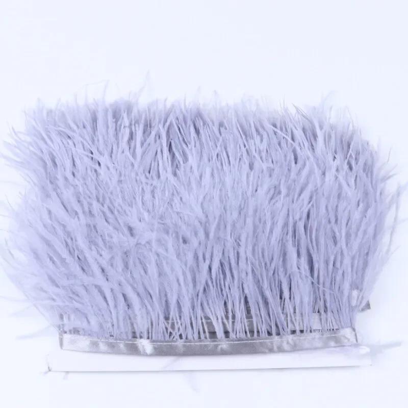 Feather2/5M 6cm Fringe Tassels for Skirt Latin Dress Feather Decorative Lace Trim Clothing Trimmings Fringes DIY Sewing Accessories