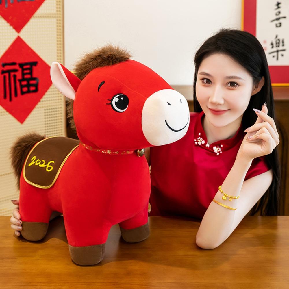 Soft Stuffed Zodiac Horse Figurine 2026 Horse Year Pony Animal Toys  Birthday Gift