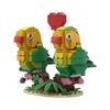 Valentinstagsgeschenk MOC Bausteine Ornament Liebesvogel Modell Pädagogisches Bausteinspielzeug für Kinder