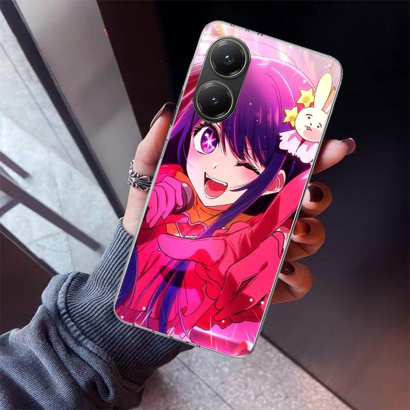 Oshi No Ko Phone Case For Xiaomi Poco X5 X6 X7 Pro F7 Ultra M7 Redmi 15C 15 13C 13 12C 12 10 10C 10A 9 9C 9T 9A Cover Poco X3 X5