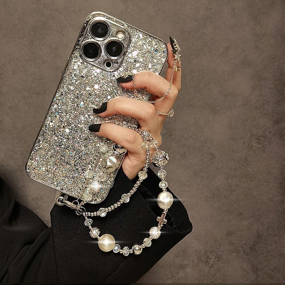 Pearl Bead Mobile Phone Lanyard Phone Charm Cellphone Strap Y2K Phone Chain  Bracelet Keychain