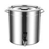 Kenchen 25L Stainless Steel Bucket with Faucet and Lid