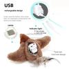 Hot Sale Interactive Cat Toys Rechargeable Chirping Flapping Wings Bird with Catnip  Cats Touch Activated Plush Toys for Cats