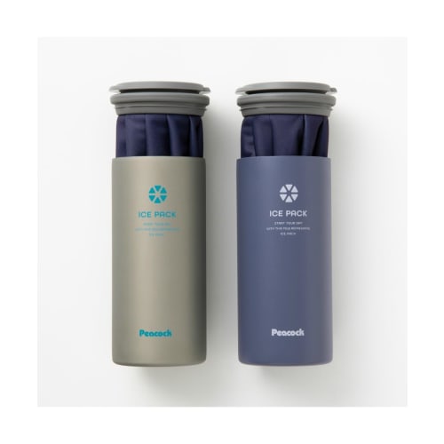 The-peacock Thermos Industry (The-peacock) Peacock Ice Pack (Cloth Ice Bag Type) with Vacuum Insulation, Keeps Drinks Cold, Heat Protection, and Featu