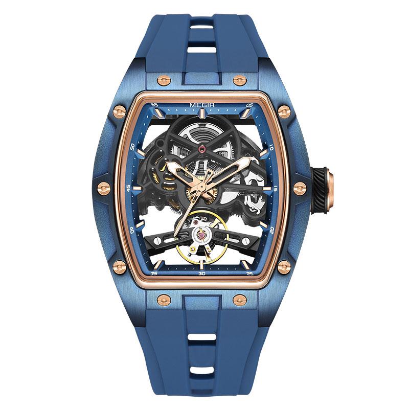 MEGIR Men Wristwatch Fashion Black Waterproof