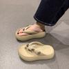 Fashion Shoes House Slippers Platform Summer Clogs Woman Rubber Flip Flops Slides Beach Soft Hawaiian Casual Leisure Beach Shoes Rubber