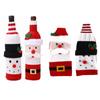 Santa Clause Wine Bottle Decorative Case Cloth Snowman Red Wine Protective Case Festive Wine Bottle Accessories Wine