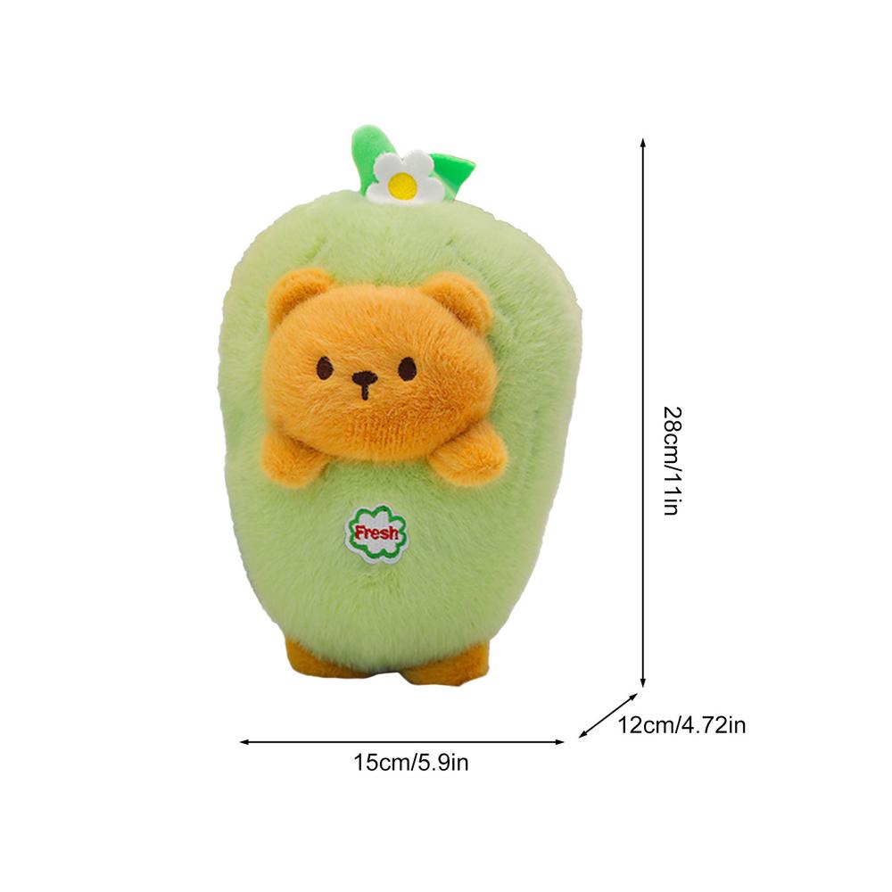 Funny Joy Fruit Bunny Plush Toy Cute Carrot Strawberry Rabbit Plush Toy Birthday Christma Bunny Stuffed Animal Reversible Rabbit