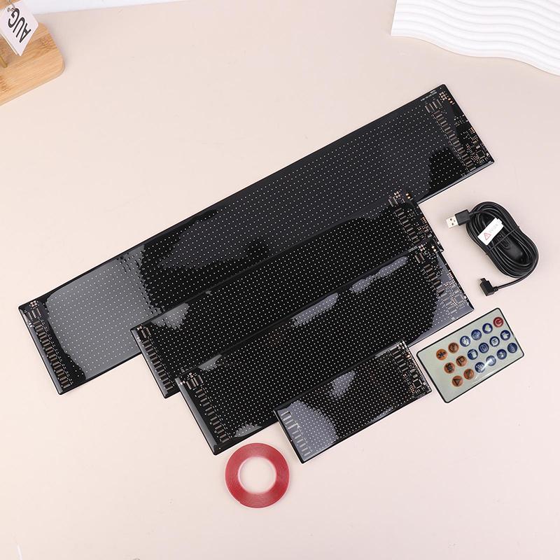 1Pc Flexible LED Pixel Display Screen, Matrix Panel, USB, Graffiti Pattern, Message Display, Bluetooth App, Car, Shop, Sign, 5V