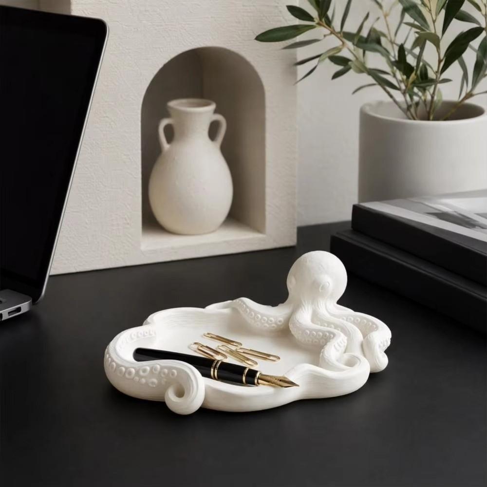Creative Jewelry Storage Tray Octopus Shape Necklace Display Plate Living Room