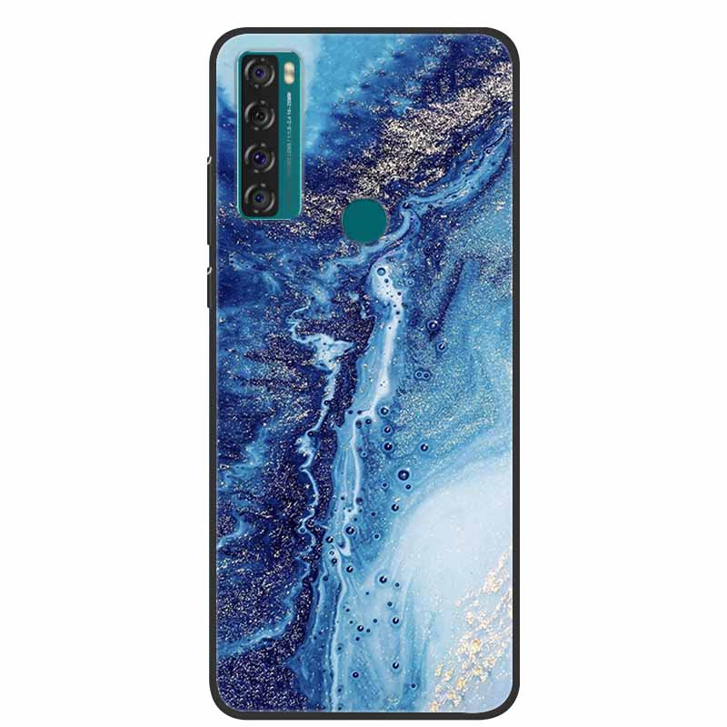 For TCL 20 R 5G Case Marble Silicone TPU Soft Phone Back Cover Case For TCL 20R 5G Funda Bumper Protector Capa Shockproof Coque