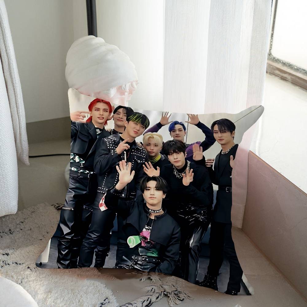 Kpop S-Stray K-Kids Cushion Cover Pillowcase Upholstery Sofa Throw Pillow Home Decor Pillowcas