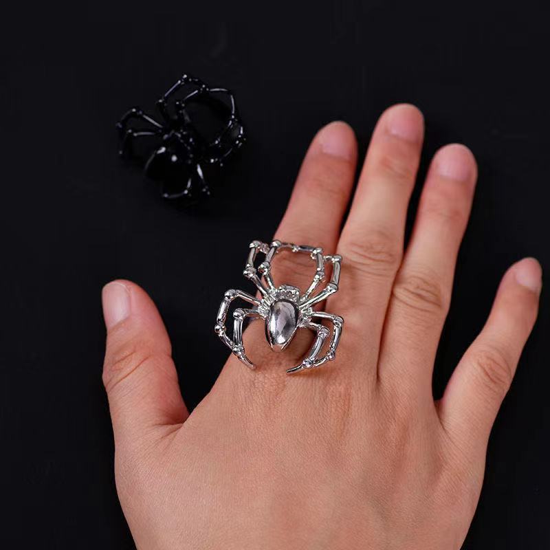 Spider Opening Female Niche Design High-end Cold Style Fashionable Opening Ring Trendy and Cool New Ring