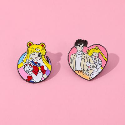 Sailor Moon Metallabzeichen Riman Film- und Fernsehcharaktere Mondhase Legierung Brosche Anstecknadel Dekoration