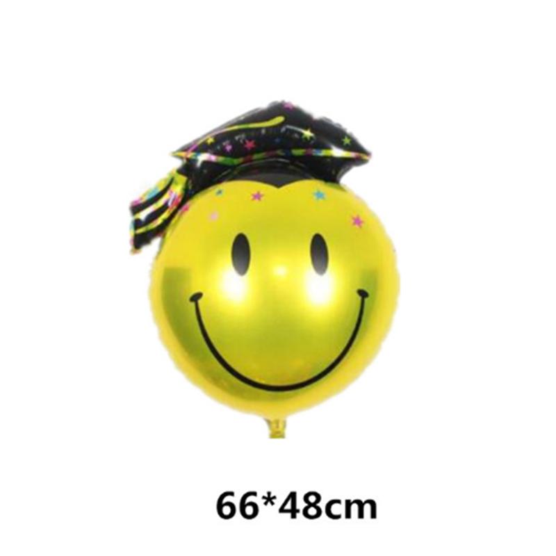 1pcs Cute Smiling Face Doctor Cap Foil Balloons Doctor Hat Balloons Kids Toys Graduation Party Decor