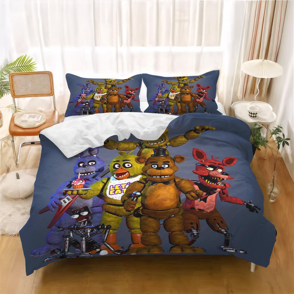 Baby Cartoon Duvet Cover Freddie's Midnight Children's Bedroom Set Quilt Covers Kids Bedding Set Holiday Gifts