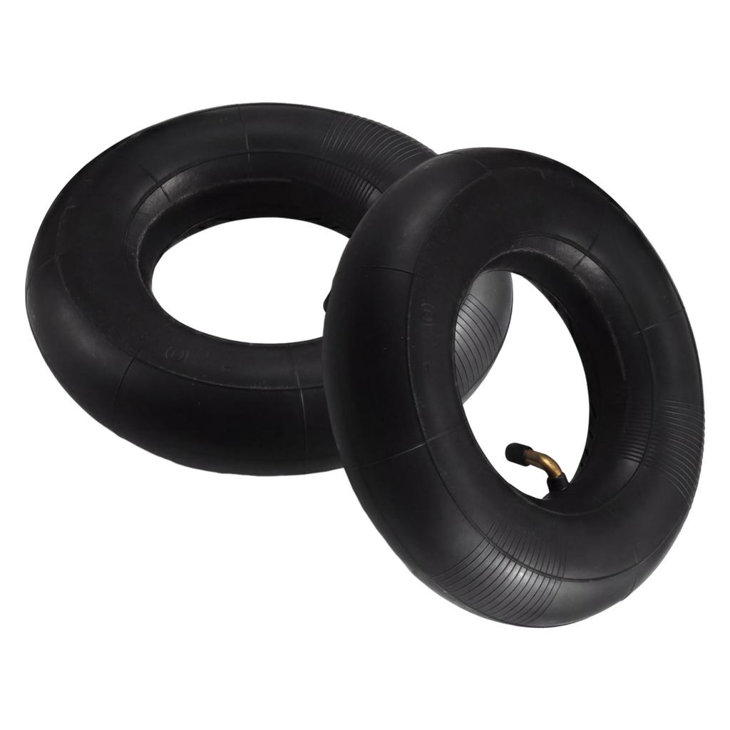 4PCS 4.10 3.50 4 Inner Tube Wheelbarrow Rubber Tire Tube with Bent Valve Stem for Mower Hand Truck 4.10 3.50 4 Bent Stem