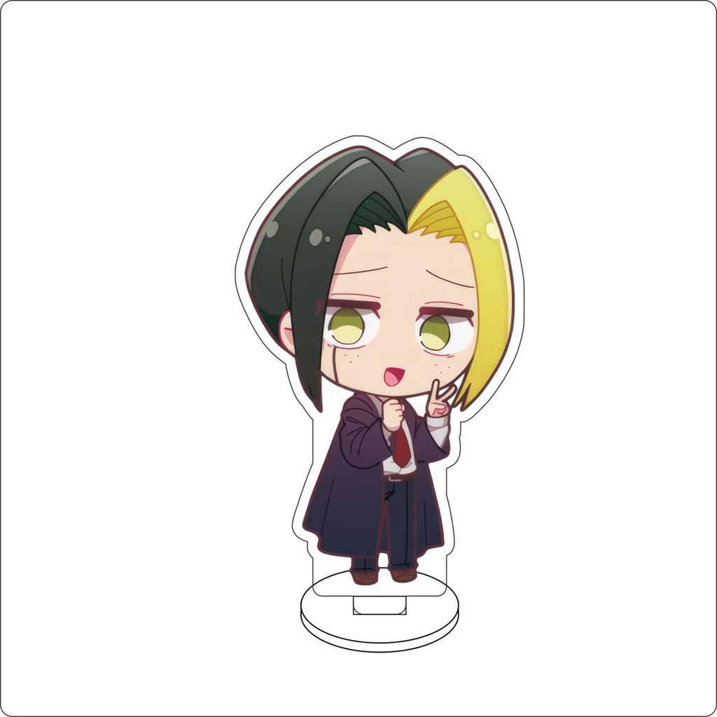 10CM Anime Mashle: Magic and Muscles Figure Stand Model Mash Burnedead/Lance Crown Cute Desk Decor Standing Sign Gifts